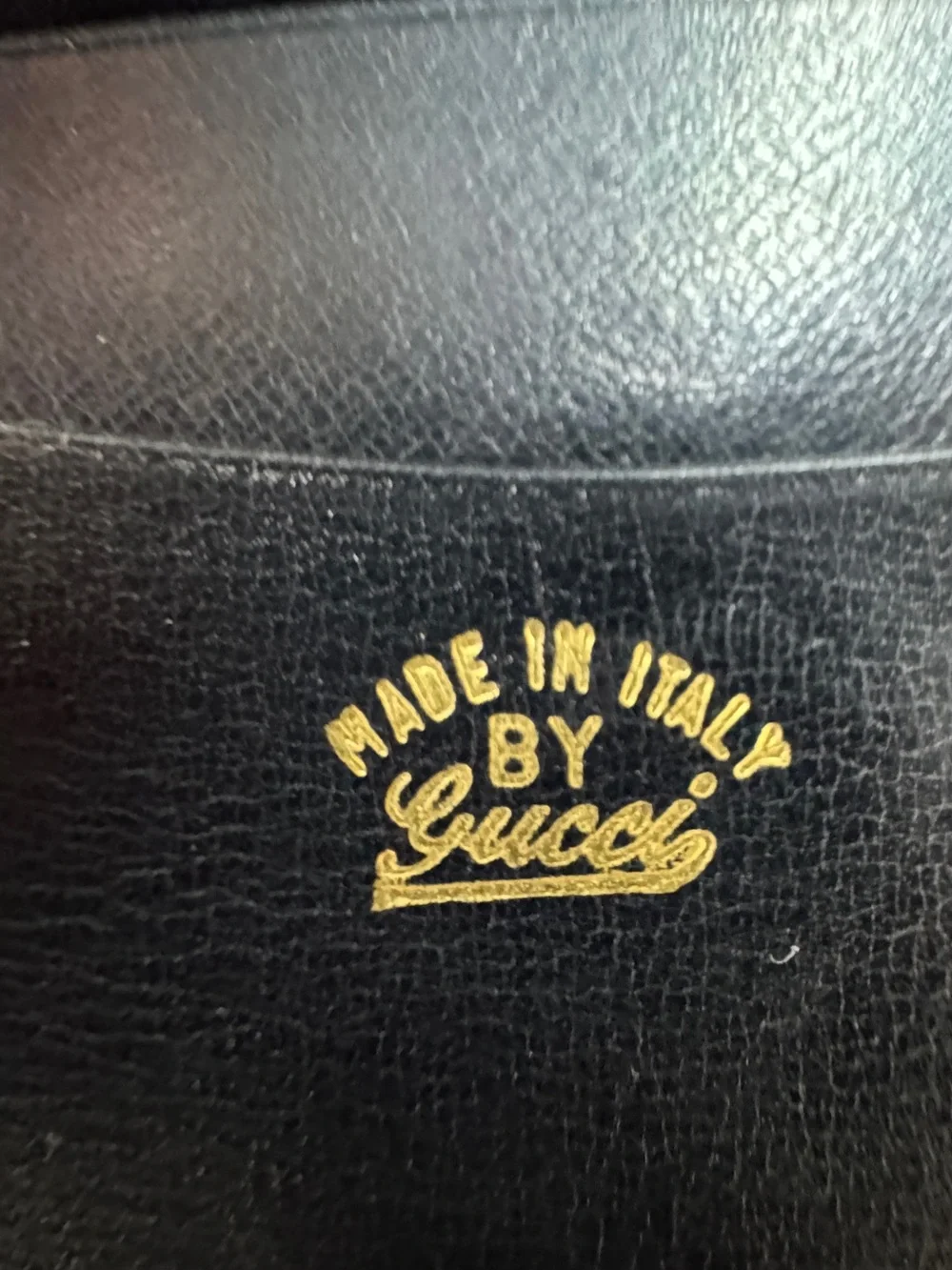 Gucci Vintage Black Sherry Line Horsebit Wallet